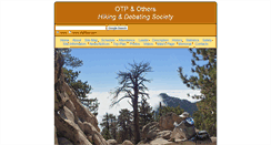 Desktop Screenshot of otphiker.com